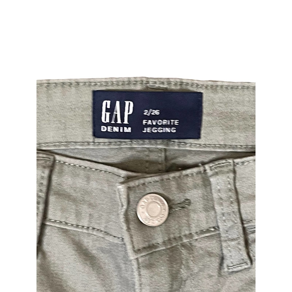 Gap‎ Women's Jeans Favorite Jegging Ankle Mid-Rise Stretch Light Gray Size 2/26 - Picture 3 of 7